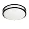 Designers Fountain 14 inch 1-Light Matte Black Selectable Dimmable LED Flush Mount EV1414C3C-43 - alternate 6